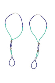 Aqua Anklet Pair